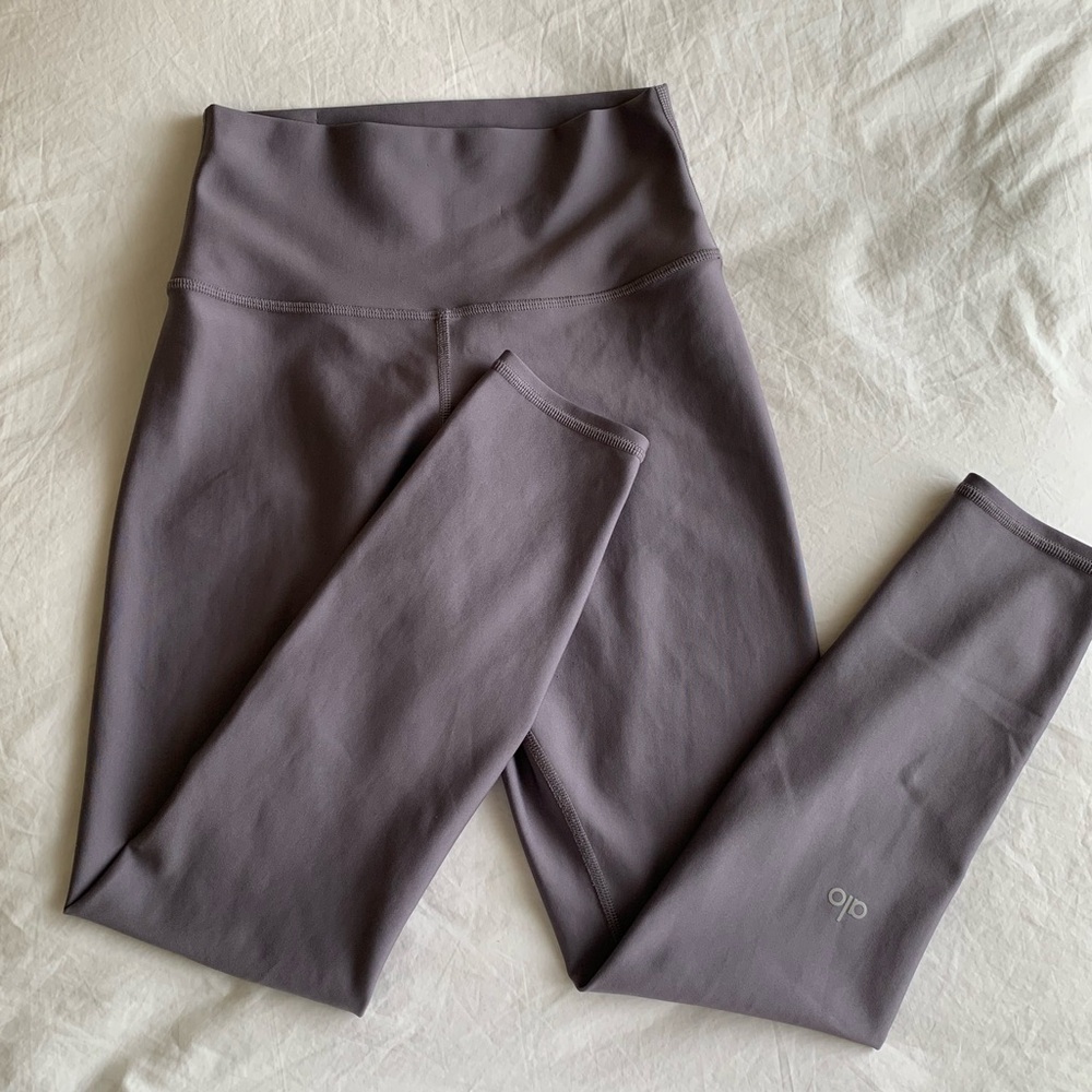 ALO Yoga Airlift High Waist 7/8 Women's Leggings - Purple Dusk